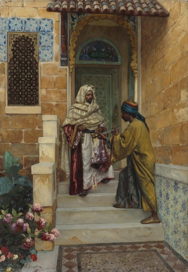 The presentation of weapon by Rudolf Ernst